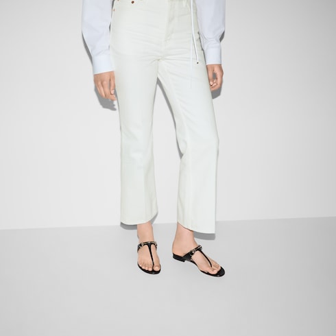 Women's thong sandal with Horsebit