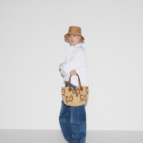 Woven small tote bag