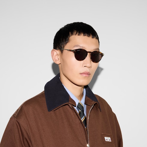 Low nose bridge fit round sunglasses