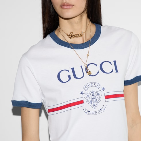 Cotton jersey T-shirt with print