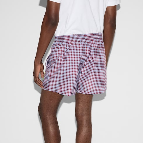 Printed poplin tech swim shorts