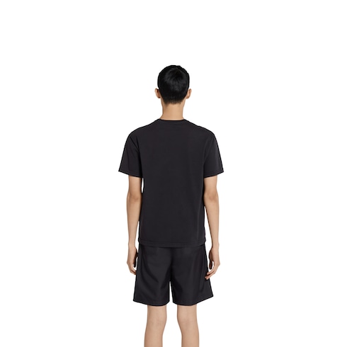 T-shirt in jersey di cotone stampato