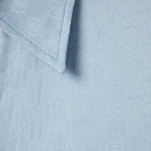 Oversize GG cotton shirt