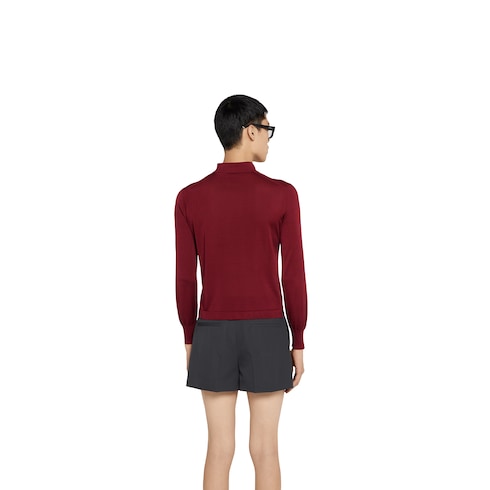 Poloshirt aus feiner Seide