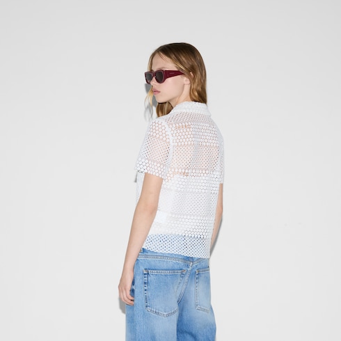 Chemise en macramé de coton