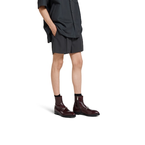 Men's ankle boot with Horsebit