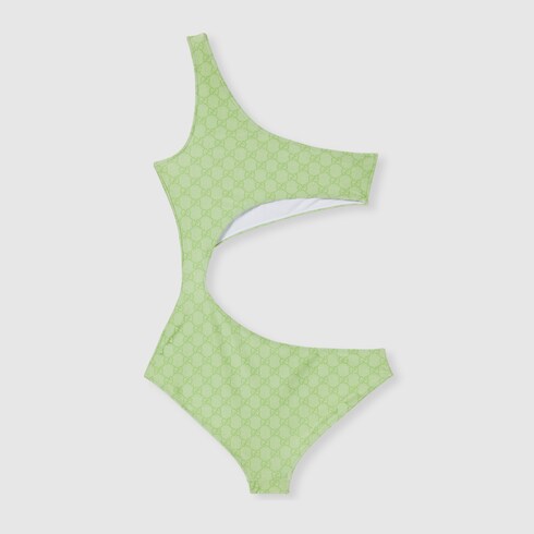 Traje de baño de jersey elástico con GG