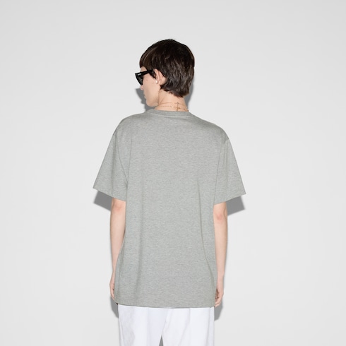 Cotton jersey T-shirt with print Detail 4