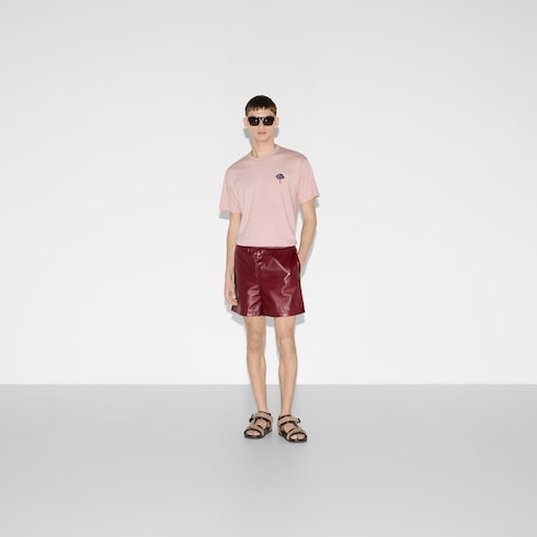 T-shirt in jersey di cotone con ricamo