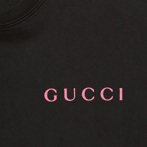T-shirt in jersey di cotone stampato