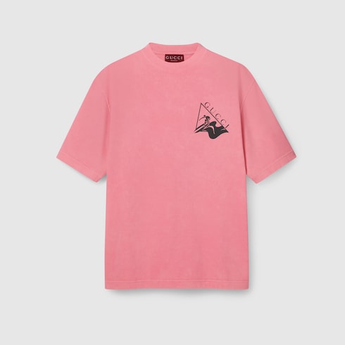 Printed cotton jersey T-shirt Detail 2