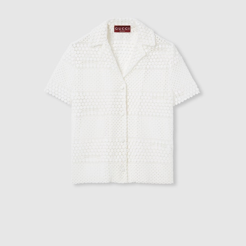 Chemise en macramé de coton