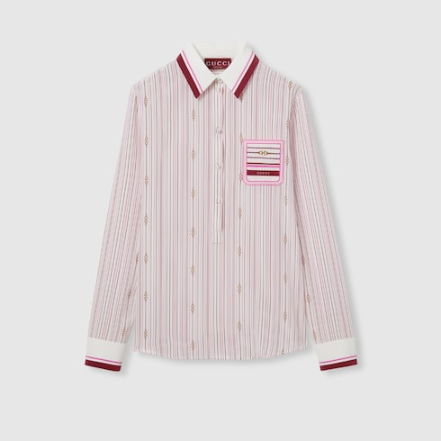Camicia in seta stampata