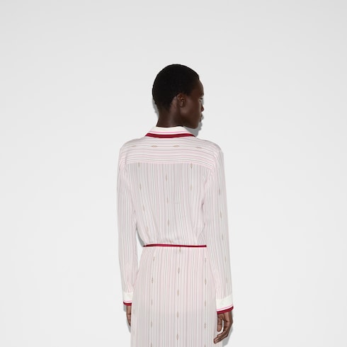 Camicia in seta stampata