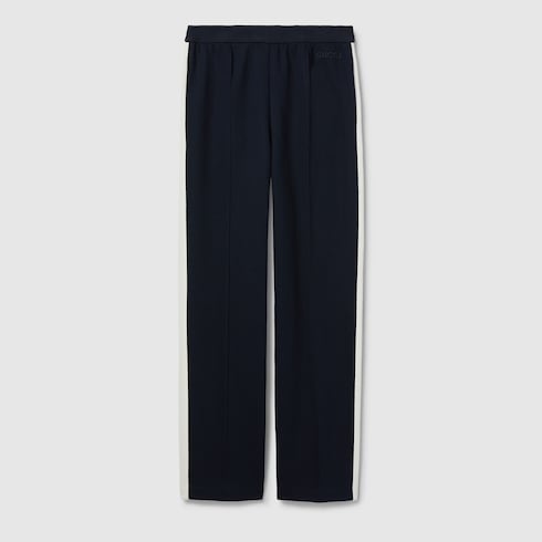 Cotton jersey trousers with embroidery Detail 2