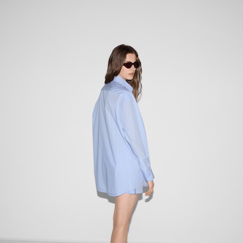 Camicia in cotone a righe