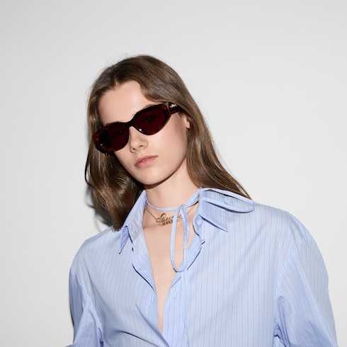 Camicia in cotone a righe