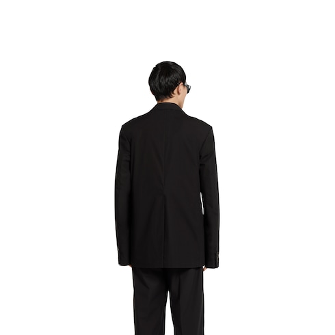 Double-breasted cotton poplin jacket Detail 4