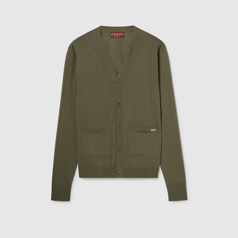 Cardigan aus feinem Wollstrick mit Intarsie