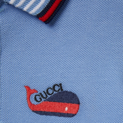 Polo de algodón con bordado para bebé