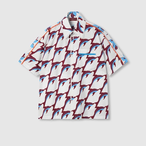 Camicia in cotone leggero stampato