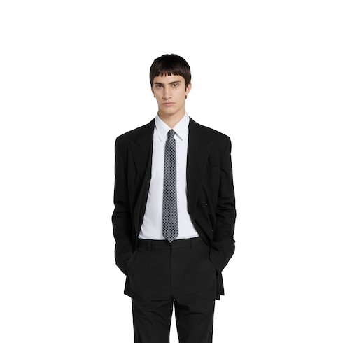 GG silk jacquard tie