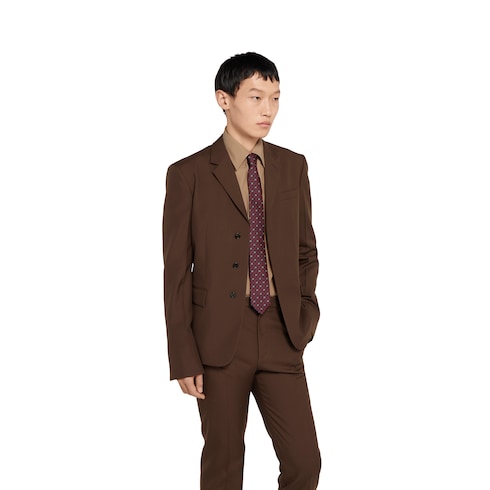 GG silk jacquard tie