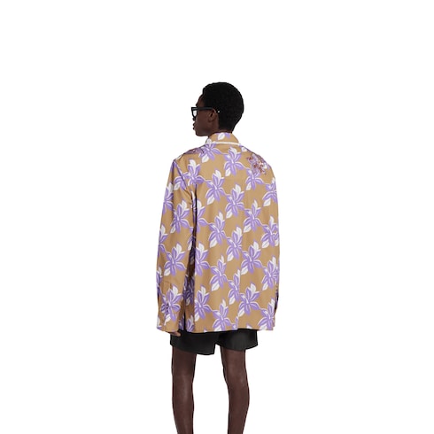 Camicia in popeline di cotone stampato