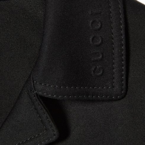 Cotton gabardine 3/4 sleeve jacket