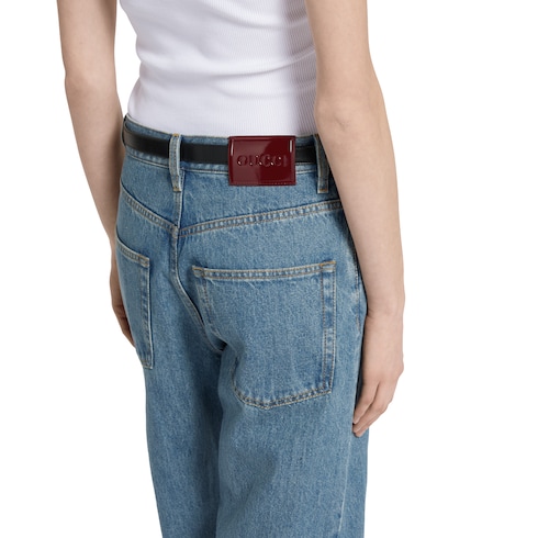 Pantalones de mezclilla holgados con ajuste pequeño