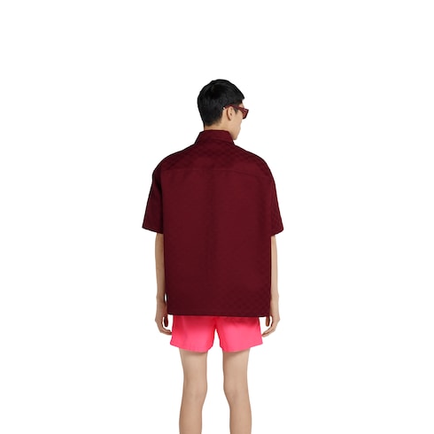 Camicia oversize in cotone GG