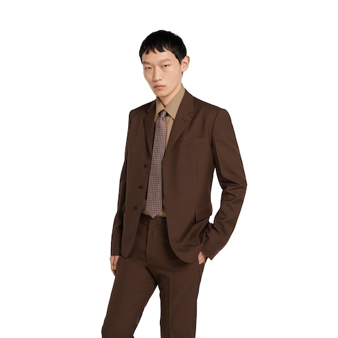 Horsebit silk jacquard tie