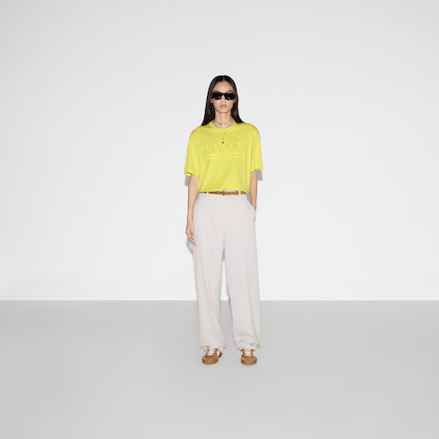 Printed cotton jersey T-shirt