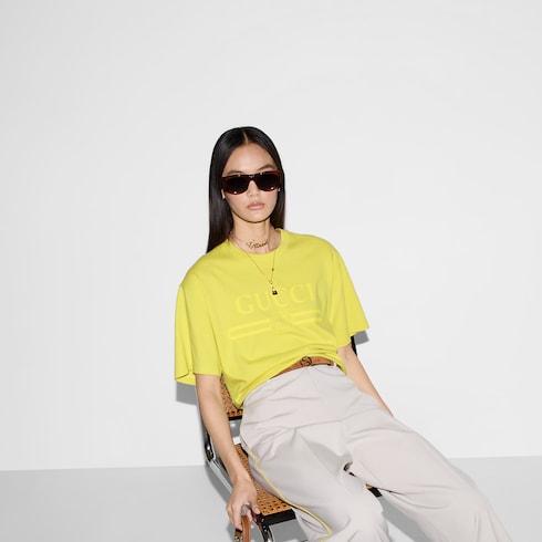 Printed cotton jersey T-shirt