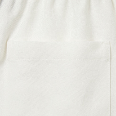 Linen blend GG canvas shorts