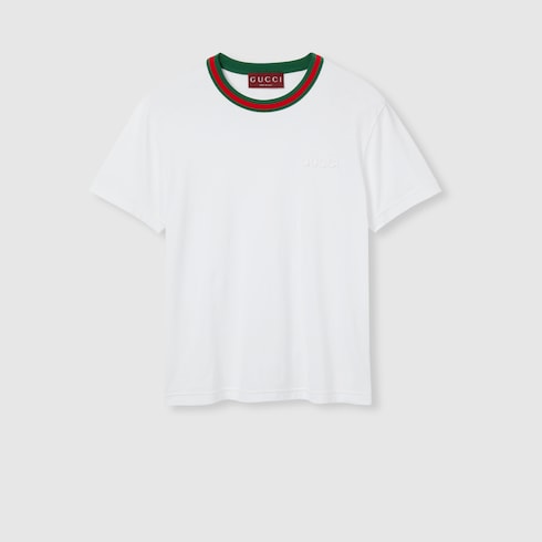 T-shirt in jersey con Web