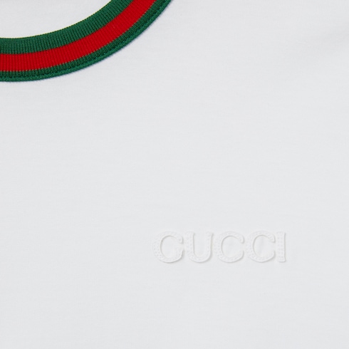 T-shirt in jersey con Web