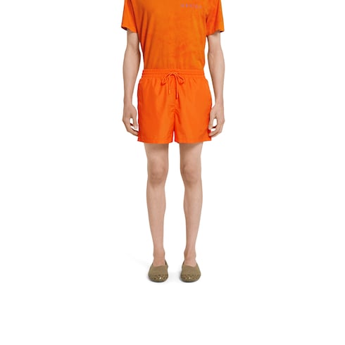 Technical poplin swim short