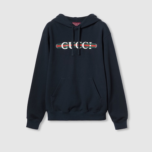 Sudadera de punto de algodón con estampado