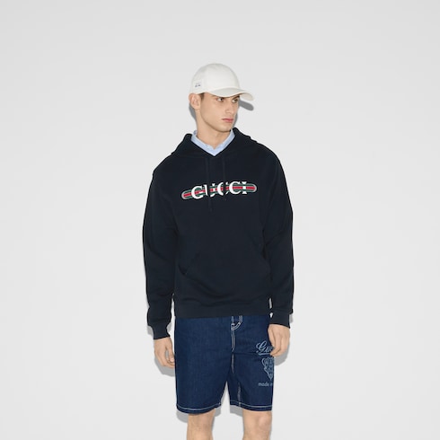 Sudadera de punto de algodón con estampado