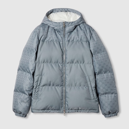 GG nylon canvas puffer jacket Detail 2