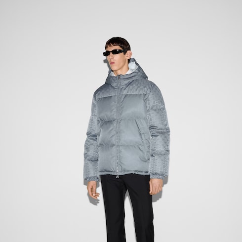 GG nylon canvas puffer jacket Detail 3