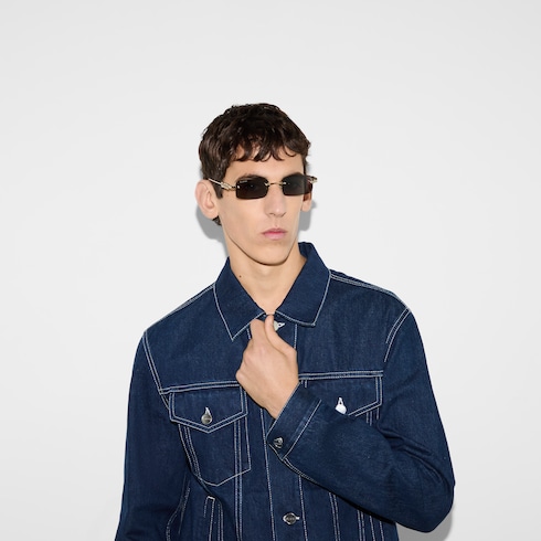 Rectangular frame sunglasses
