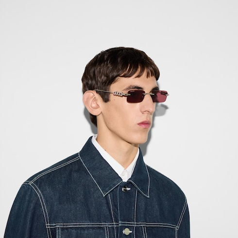 Rectangular frame sunglasses