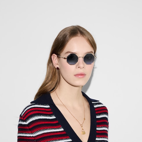 Sonnenbrille mit geometrischem Rahmen