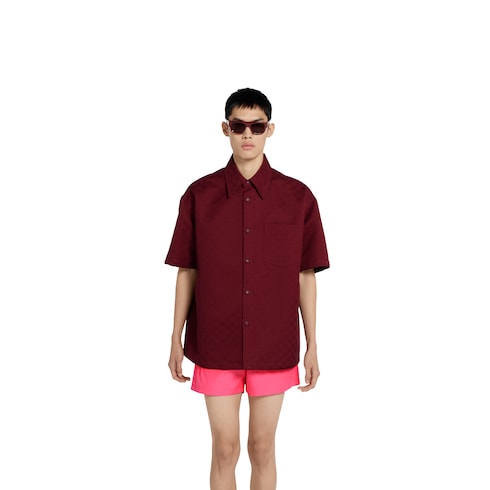 Oversize GG cotton shirt