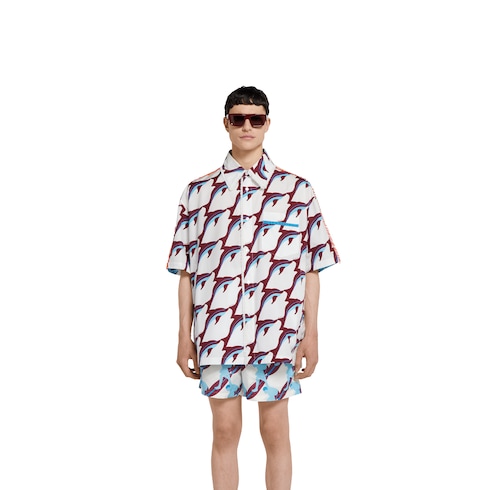 Camicia in cotone leggero stampato