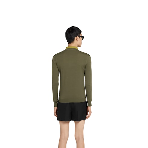 Cardigan aus feinem Wollstrick mit Intarsie