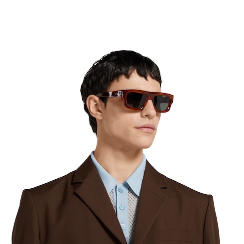 Rectangular frame sunglasses