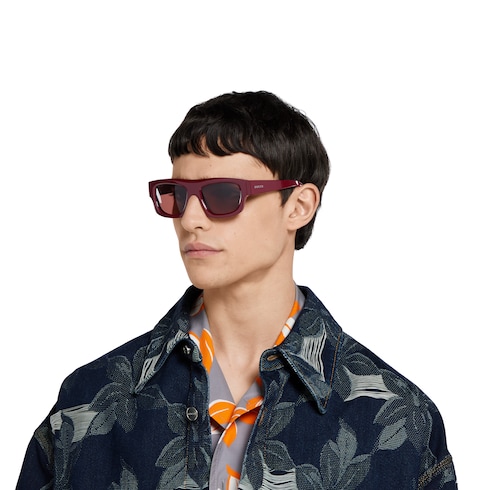 Rectangular frame sunglasses